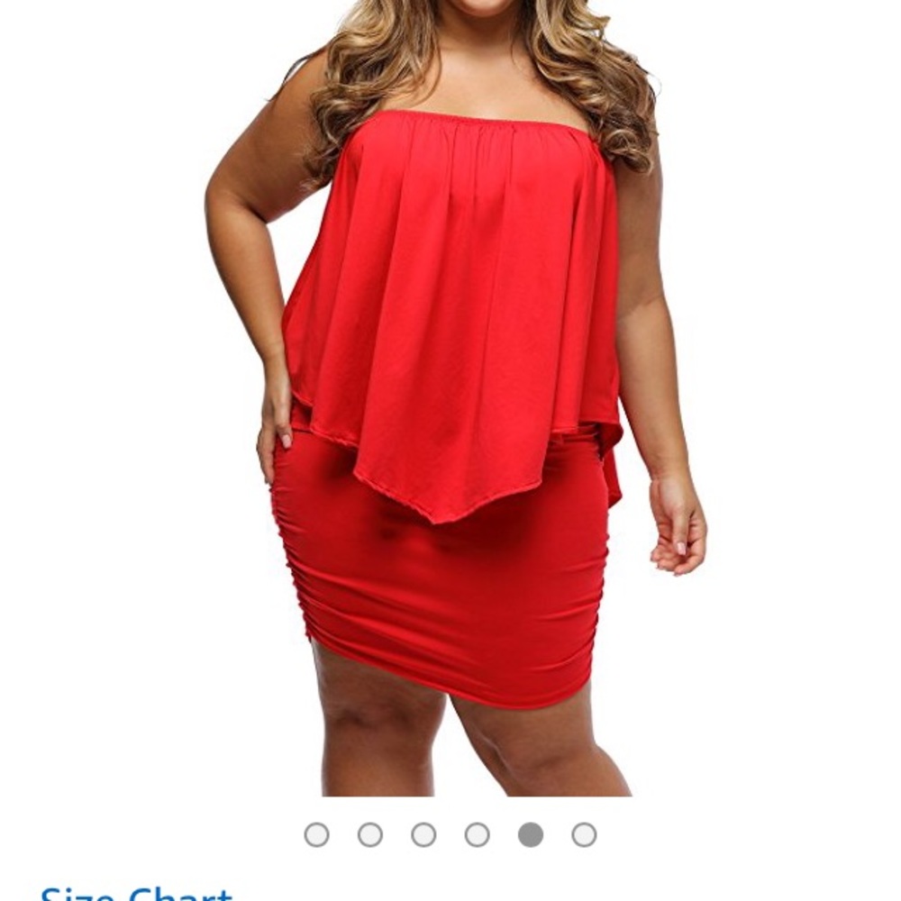 1x Red dress